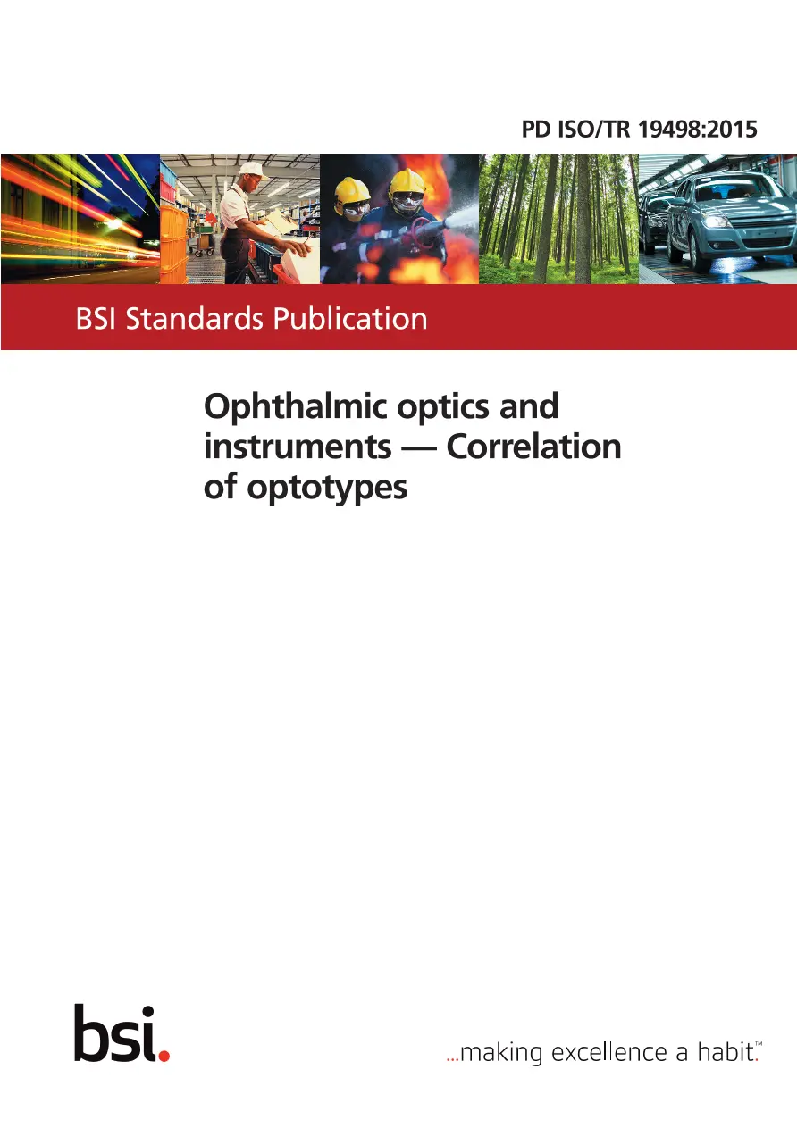 BS PD ISO/TR 19498:2015 BS PD ISO/TR 19498:2015