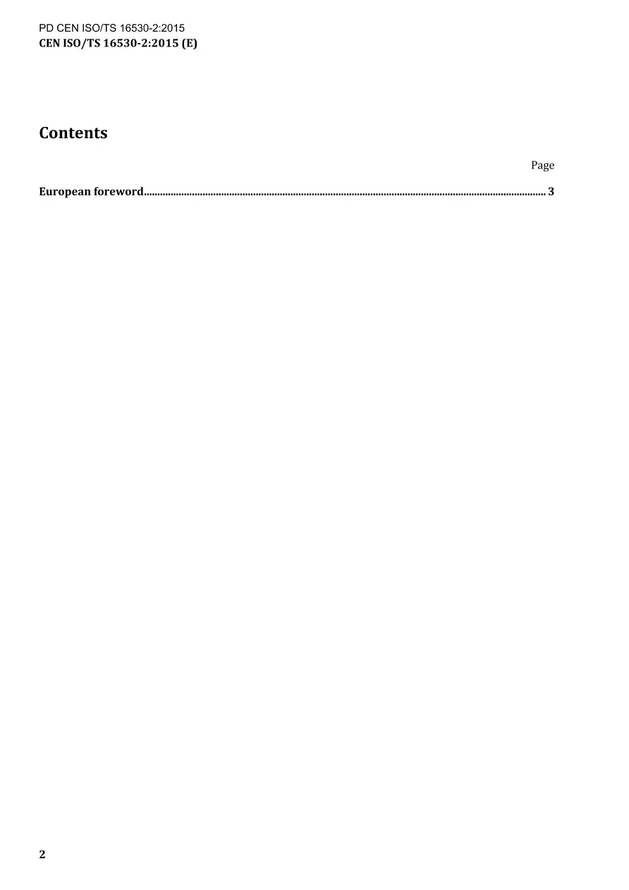 BS PD CEN ISO/TS 16530-2:2015 BS PD CEN ISO/TS 16530-2:2015