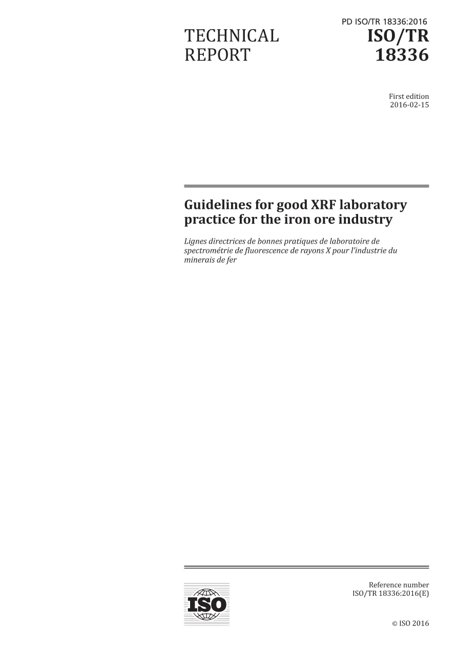 BS PD ISO/TR 18336:2016 BS PD ISO/TR 18336:2016