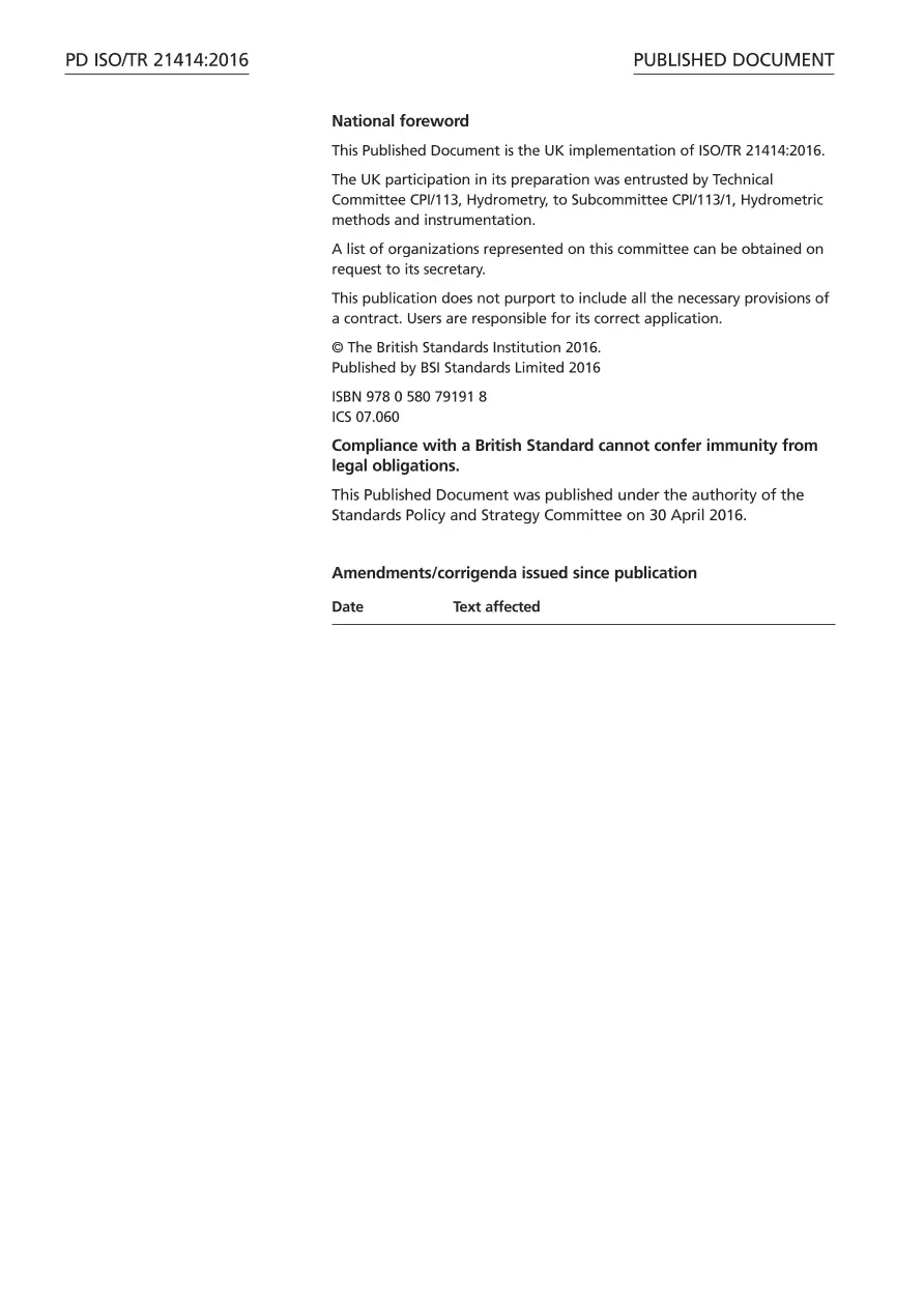 BS PD ISO/TR 21414:2016 BS PD ISO/TR 21414:2016