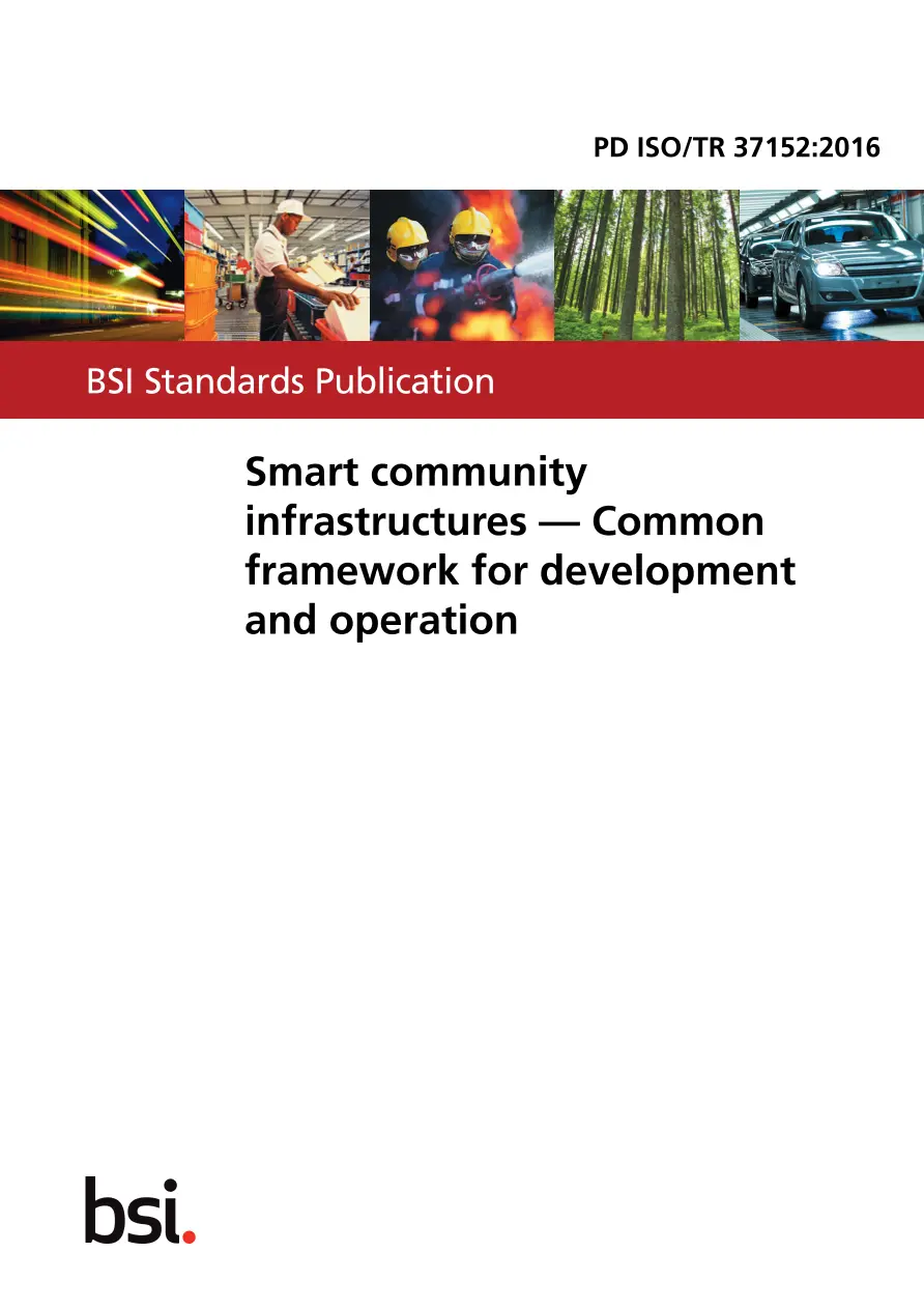 BS PD ISO/TR 37152:2016 BS PD ISO/TR 37152:2016