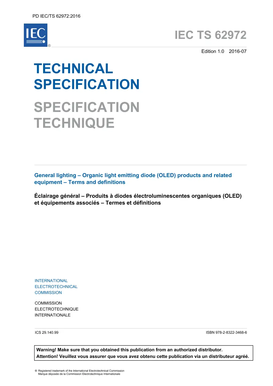 BS PD IEC/TS 62972:2016 BS PD IEC/TS 62972:2016