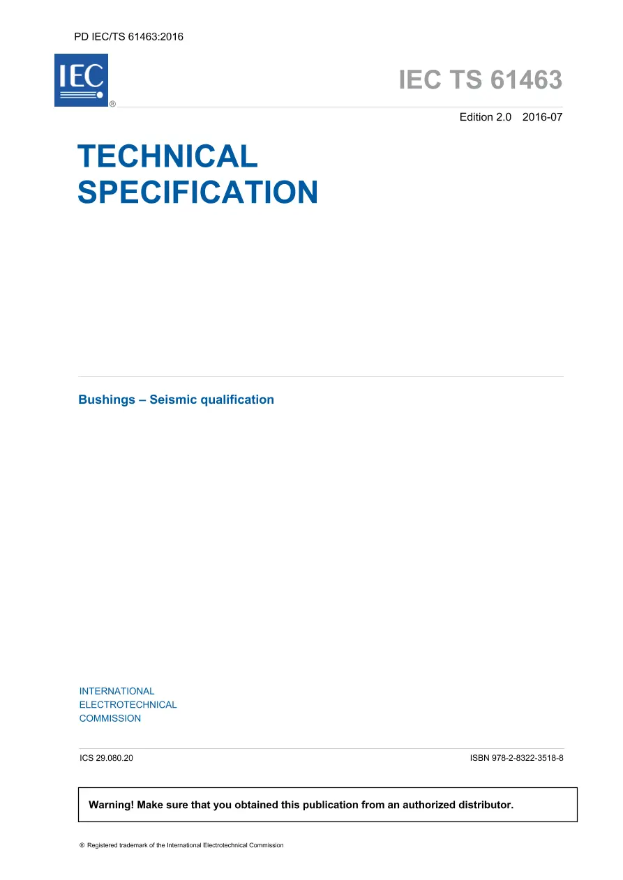 BS PD IEC/TS 61463:2016 BS PD IEC/TS 61463:2016
