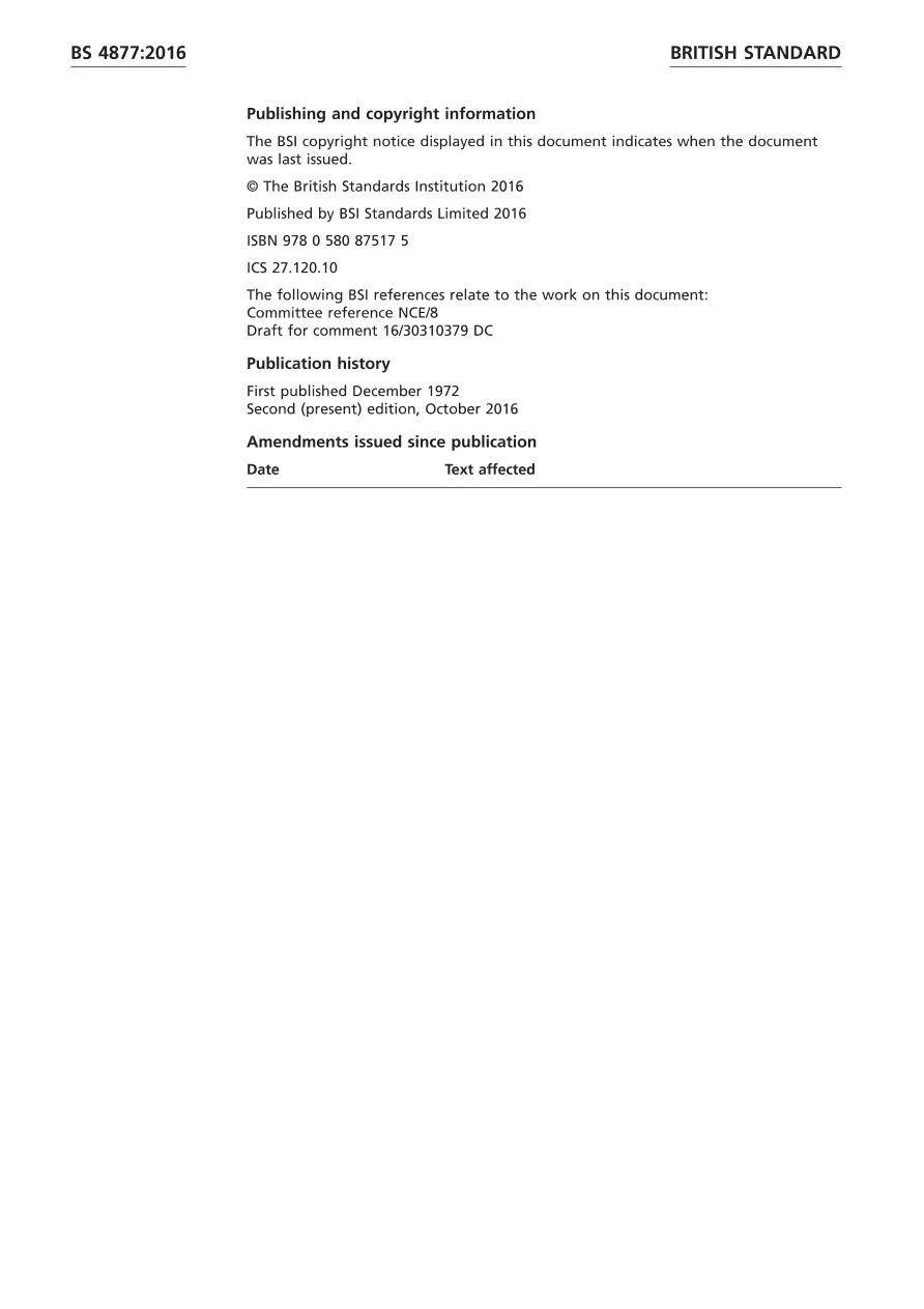 BS 4877:2016 BS 4877:2016