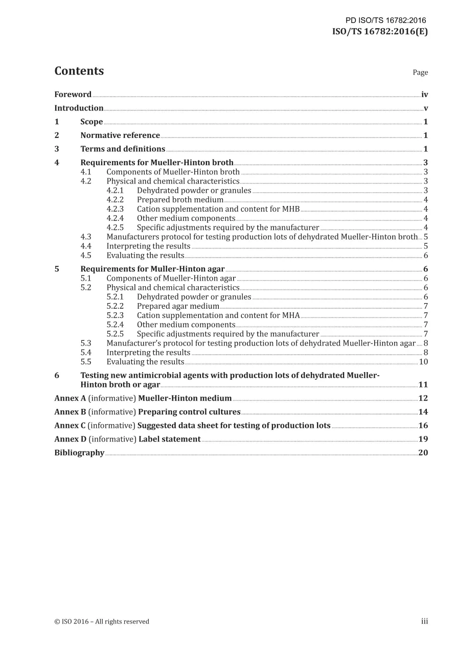 BS PD ISO/TS 16782:2016 BS PD ISO/TS 16782:2016