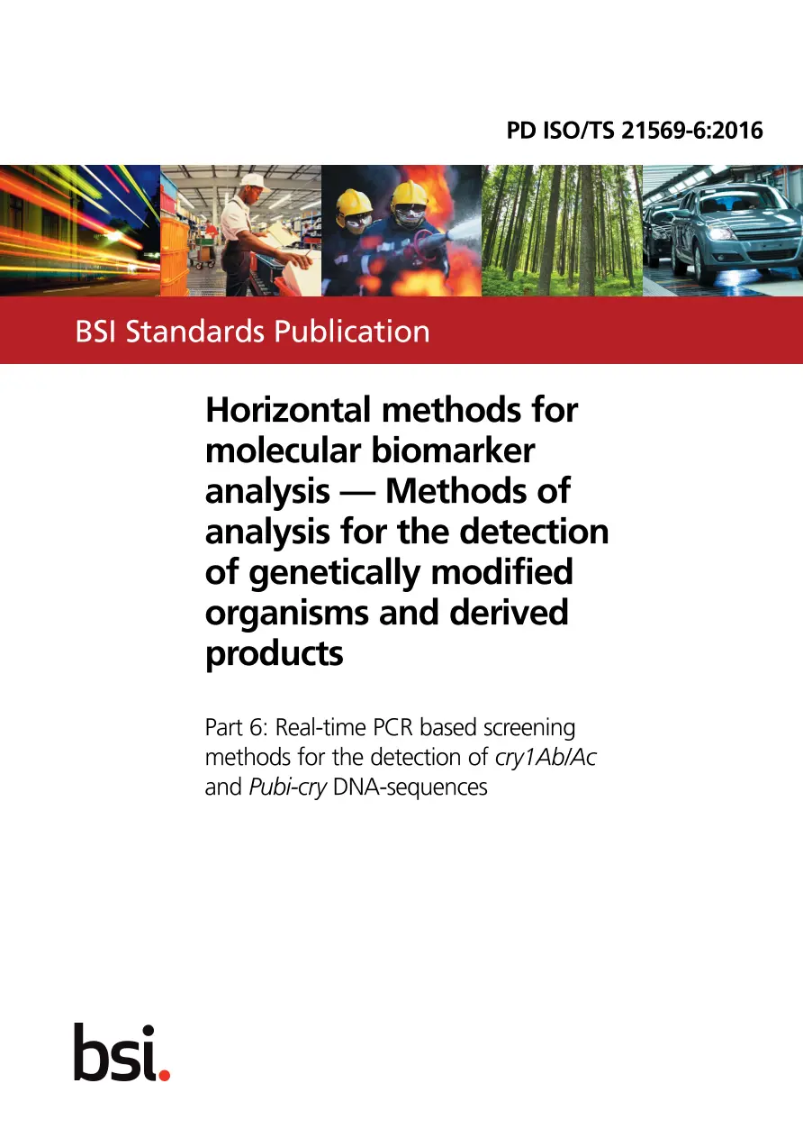 BS PD ISO/TS 21569-6:2016 BS PD ISO/TS 21569-6:2016