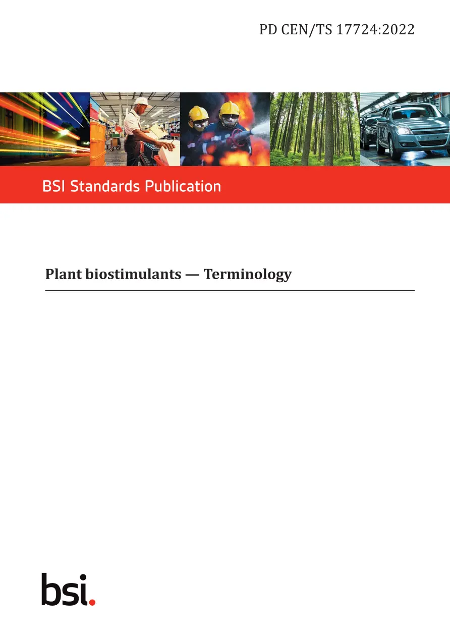 BS PD CEN/TS 17724:2022 BS PD CEN/TS 17724:2022