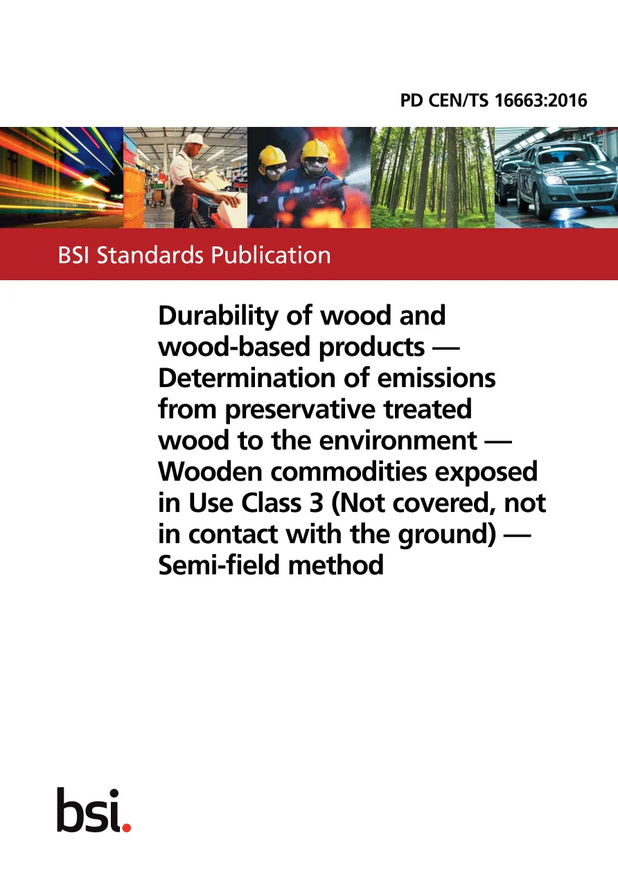 BS PD CEN/TS 16663:2016 BS PD CEN/TS 16663:2016