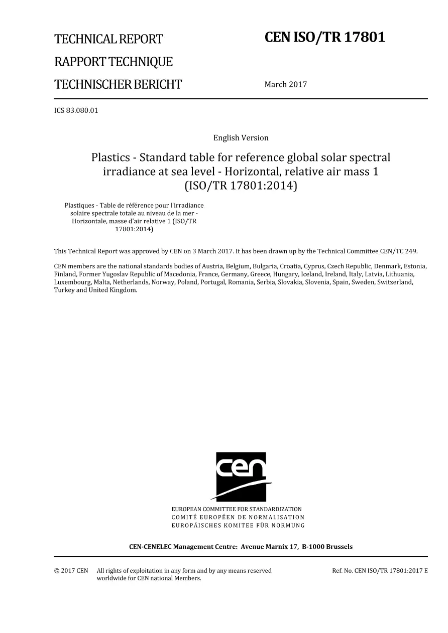 BS PD CEN ISO/TR 17801:2017 BS PD CEN ISO/TR 17801:2017