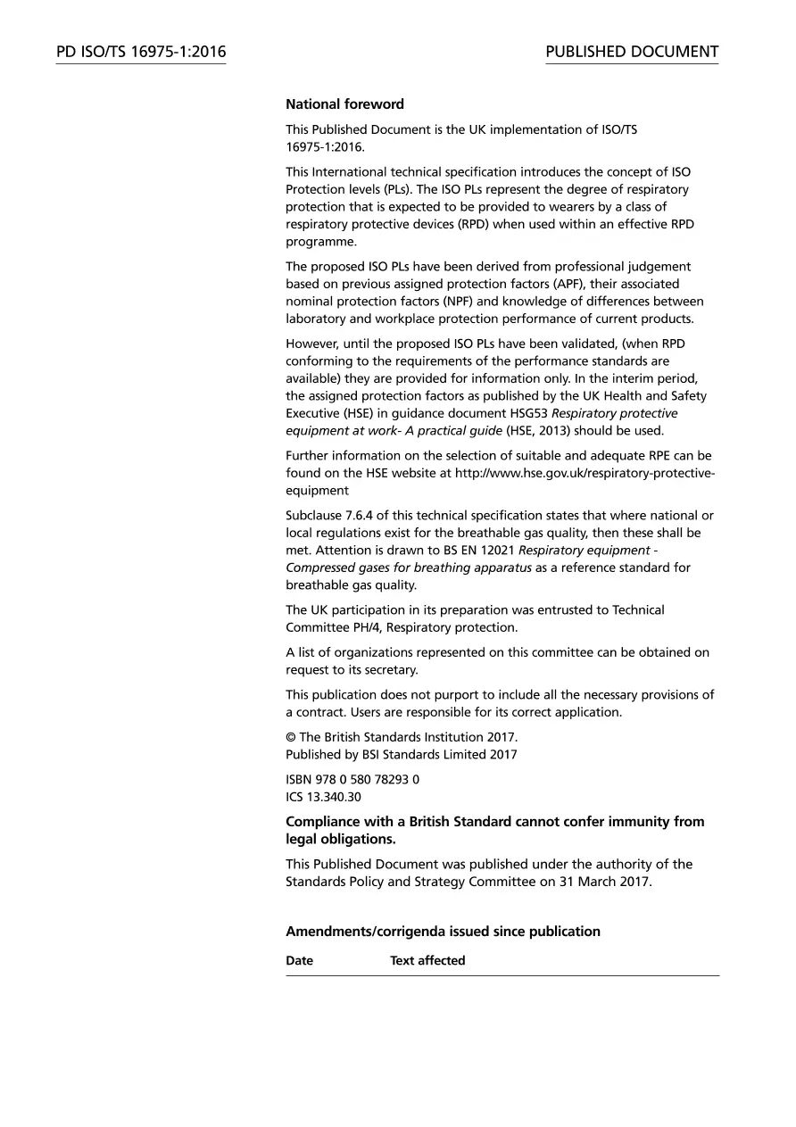 BS PD ISO/TS 16975-1:2016 BS PD ISO/TS 16975-1:2016