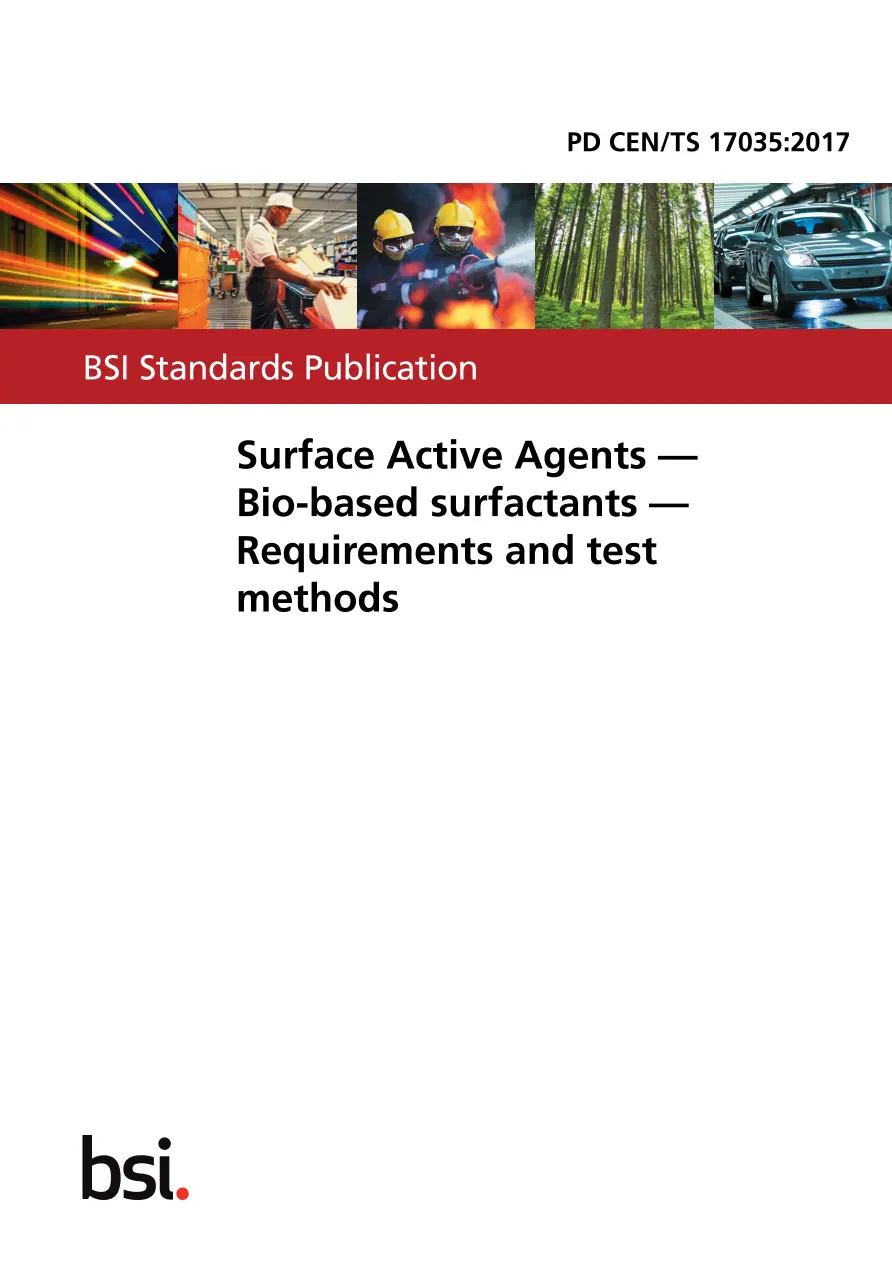 BS PD CEN/TS 17035:2017 BS PD CEN/TS 17035:2017
