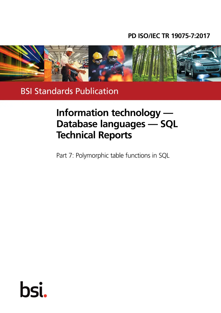 BS PD ISO/IEC TR 19075-7:2017 BS PD ISO/IEC TR 19075-7:2017