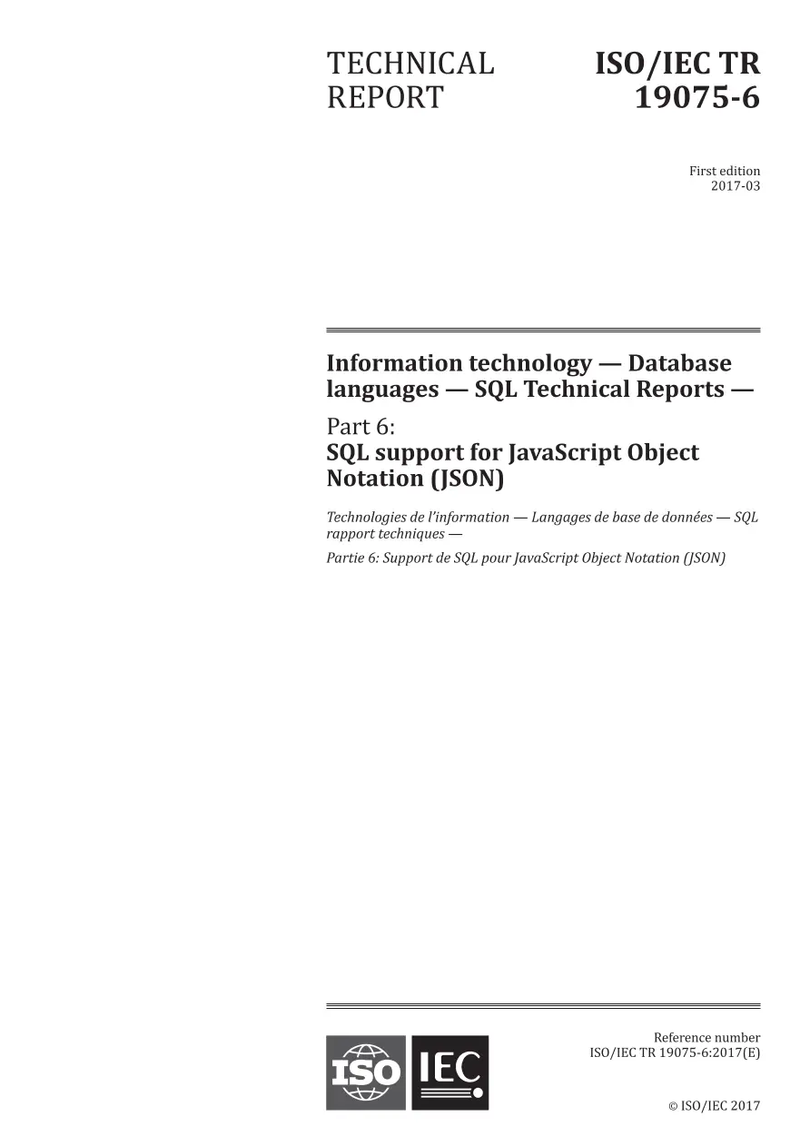 BS PD ISO/IEC TR 19075-6:2017 BS PD ISO/IEC TR 19075-6:2017