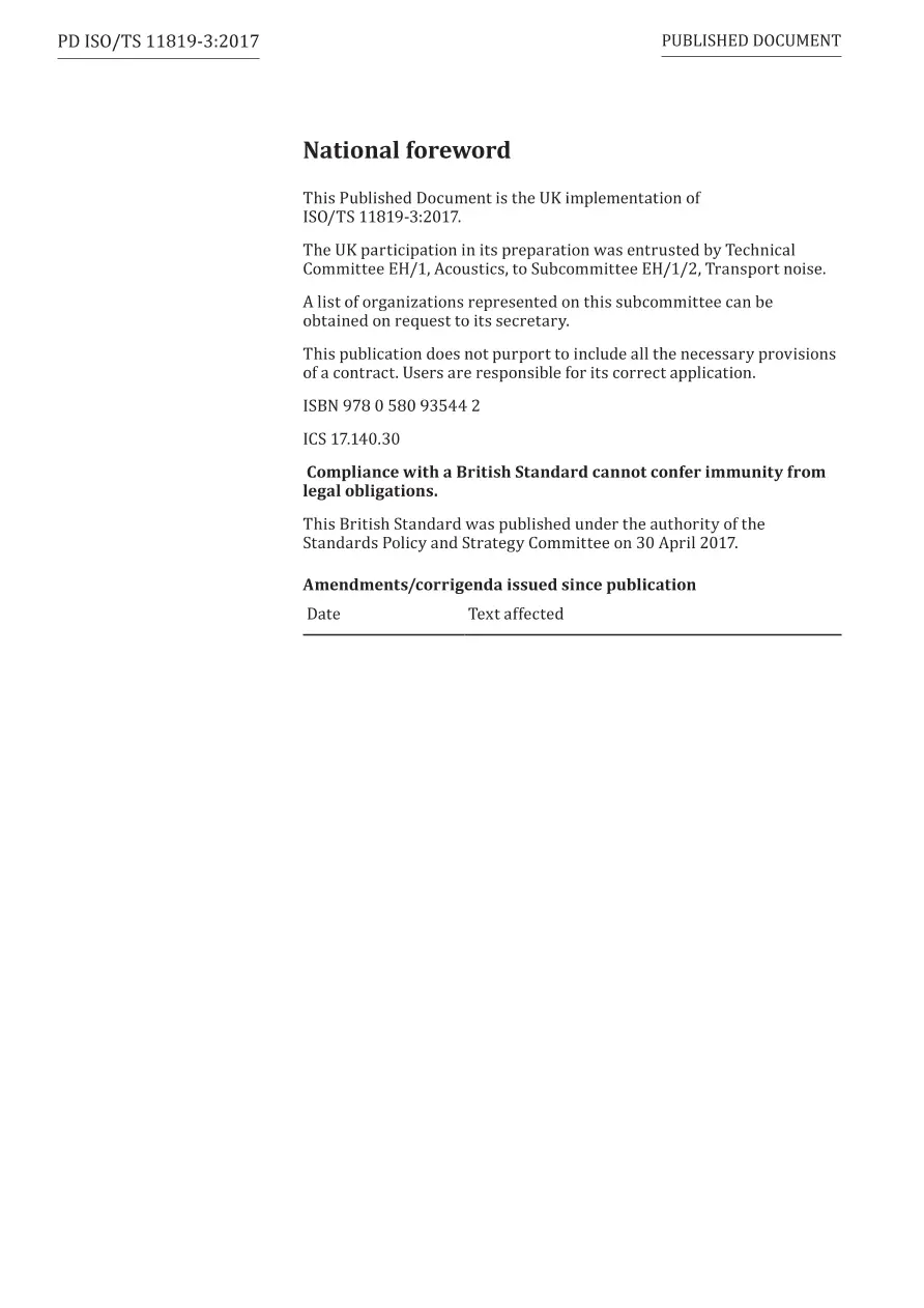 BS PD ISO/TS 11819-3:2017 BS PD ISO/TS 11819-3:2017