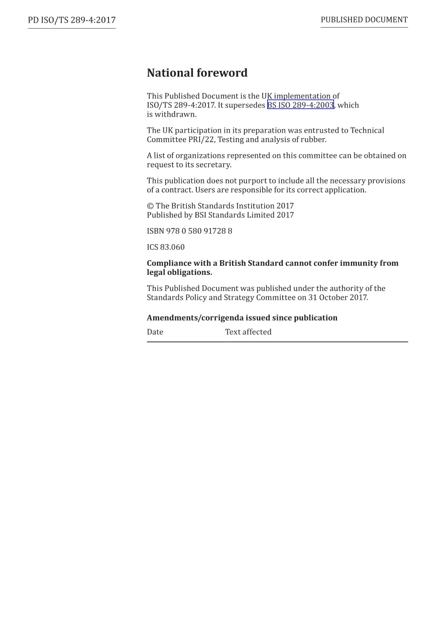 BS PD ISO/TS 289-4:2017 BS PD ISO/TS 289-4:2017