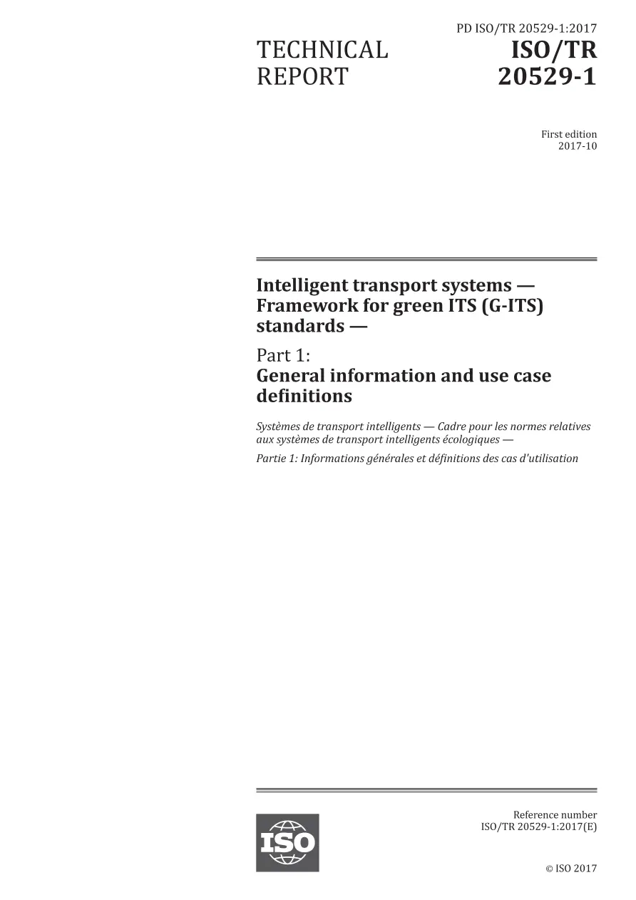 BS PD ISO/TR 20529-1:2017 BS PD ISO/TR 20529-1:2017