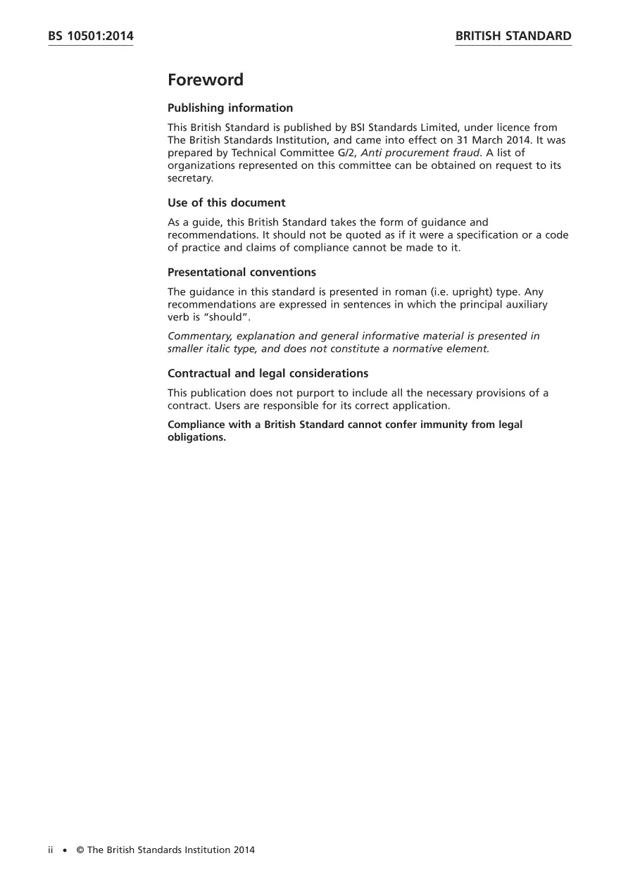 BS 10501:2014 BS 10501:2014