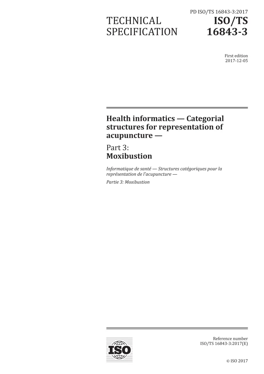 BS PD ISO/TS 16843-3:2017 BS PD ISO/TS 16843-3:2017