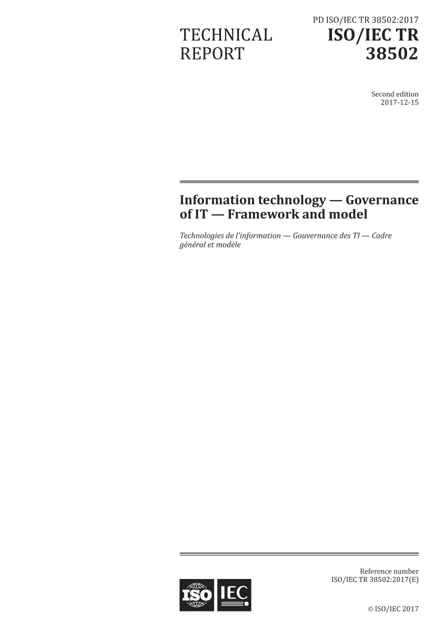 BS PD ISO/IEC TR 38502:2017 BS PD ISO/IEC TR 38502:2017