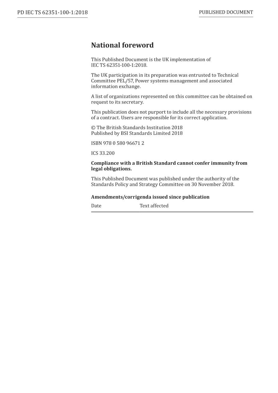 BS PD IEC TS 62351-100-1:2018 BS PD IEC TS 62351-100-1:2018