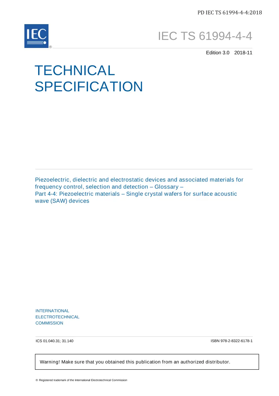 BS PD IEC TS 61994-4-4:2018 BS PD IEC TS 61994-4-4:2018