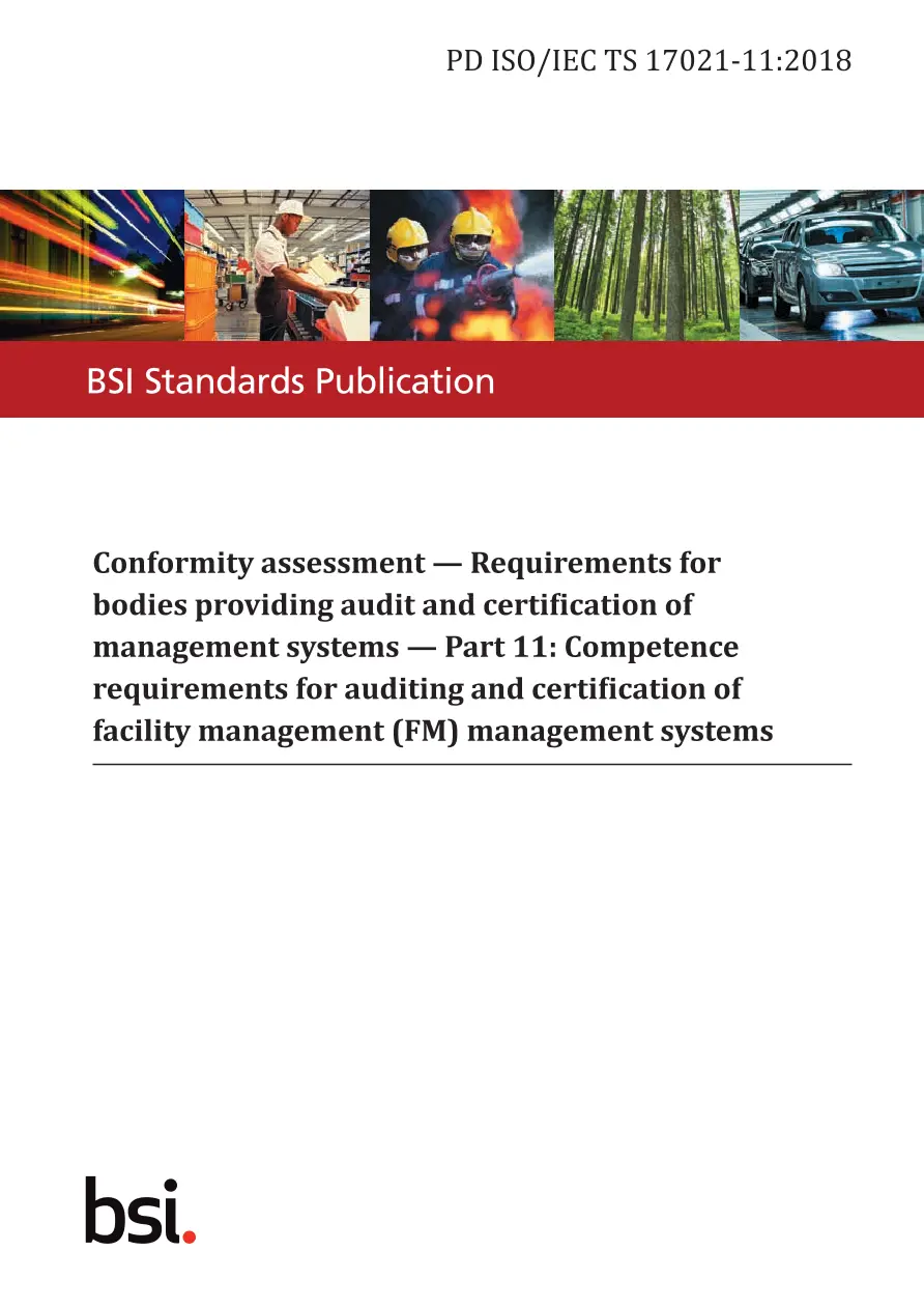 BS PD ISO/IEC TS 17021-11:2018 BS PD ISO/IEC TS 17021-11:2018