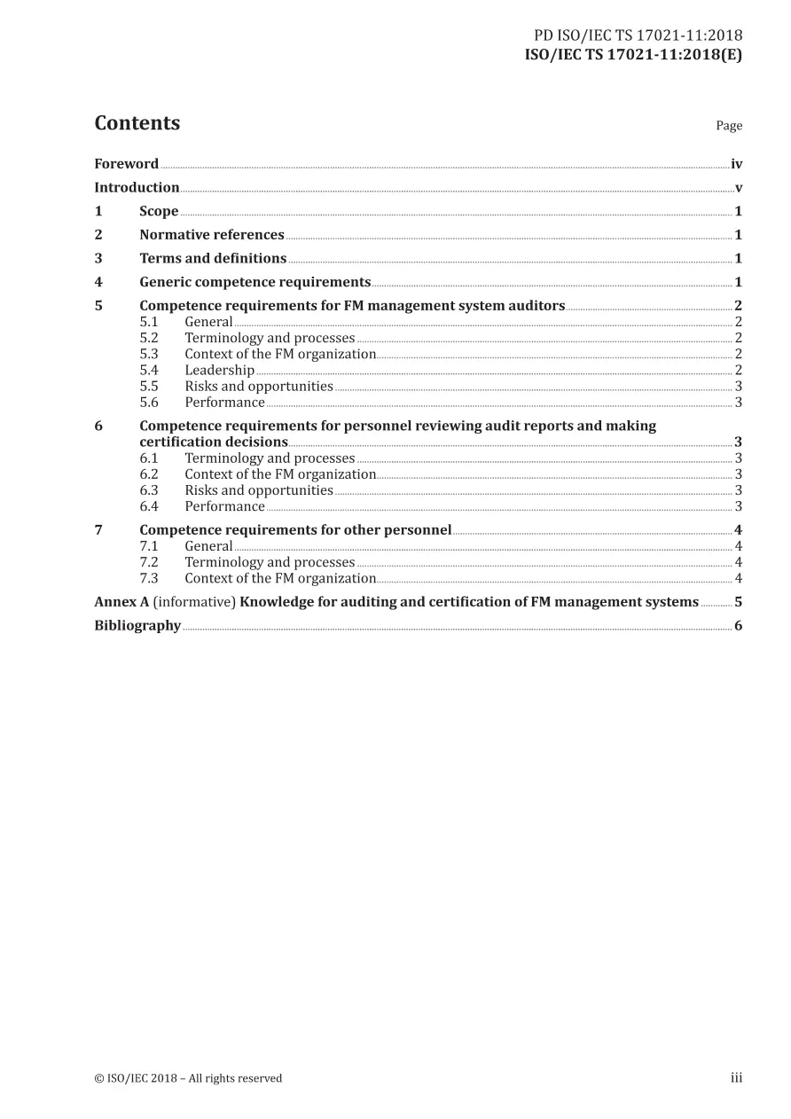 BS PD ISO/IEC TS 17021-11:2018 BS PD ISO/IEC TS 17021-11:2018