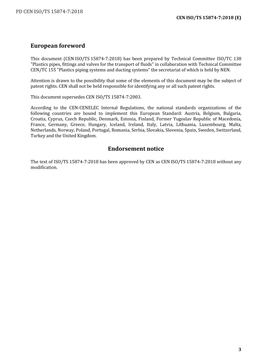 BS PD CEN ISO/TS 15874-7:2018 BS PD CEN ISO/TS 15874-7:2018