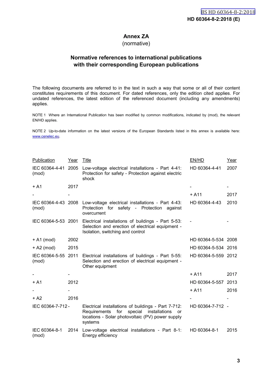 BS HD 60364-8-2:2018 BS HD 60364-8-2:2018