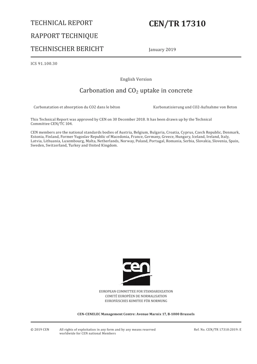 BS PD CEN/TR 17310:2019 BS PD CEN/TR 17310:2019
