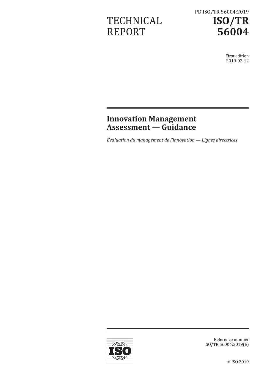 BS PD ISO/TR 56004:2019 BS PD ISO/TR 56004:2019