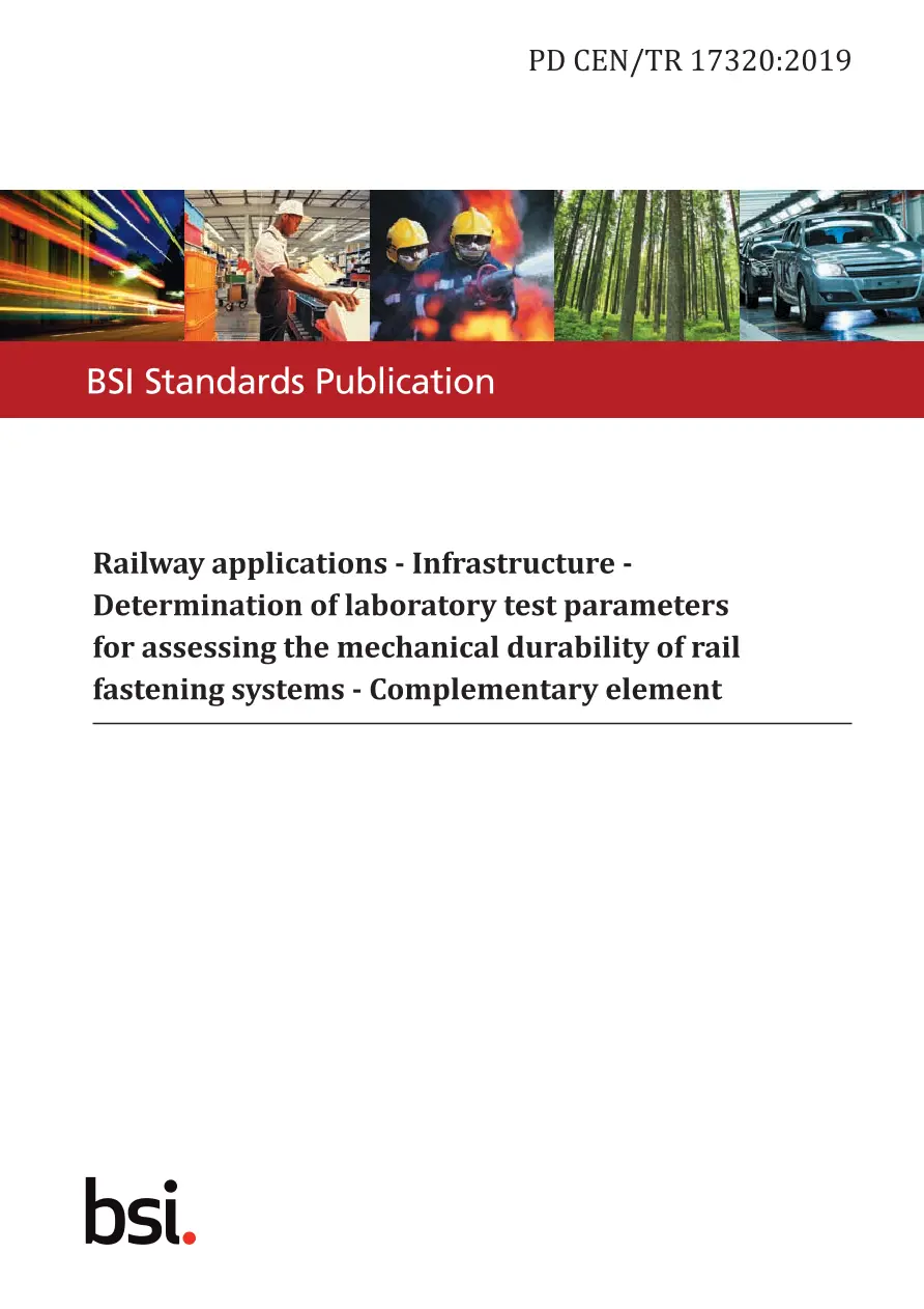 BS PD CEN/TR 17320:2019 BS PD CEN/TR 17320:2019