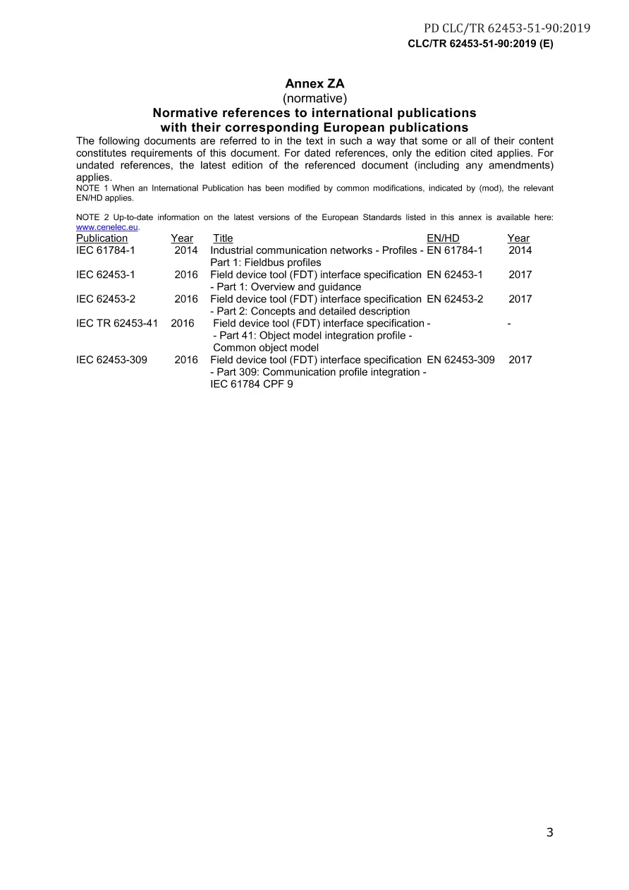 BS PD CLC/TR 62453-51-90:2019 BS PD CLC/TR 62453-51-90:2019