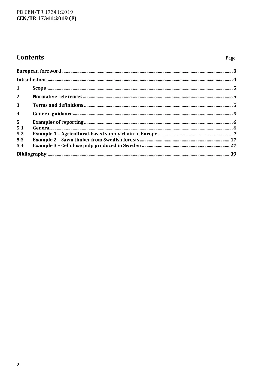 BS PD CEN/TR 17341:2019 BS PD CEN/TR 17341:2019