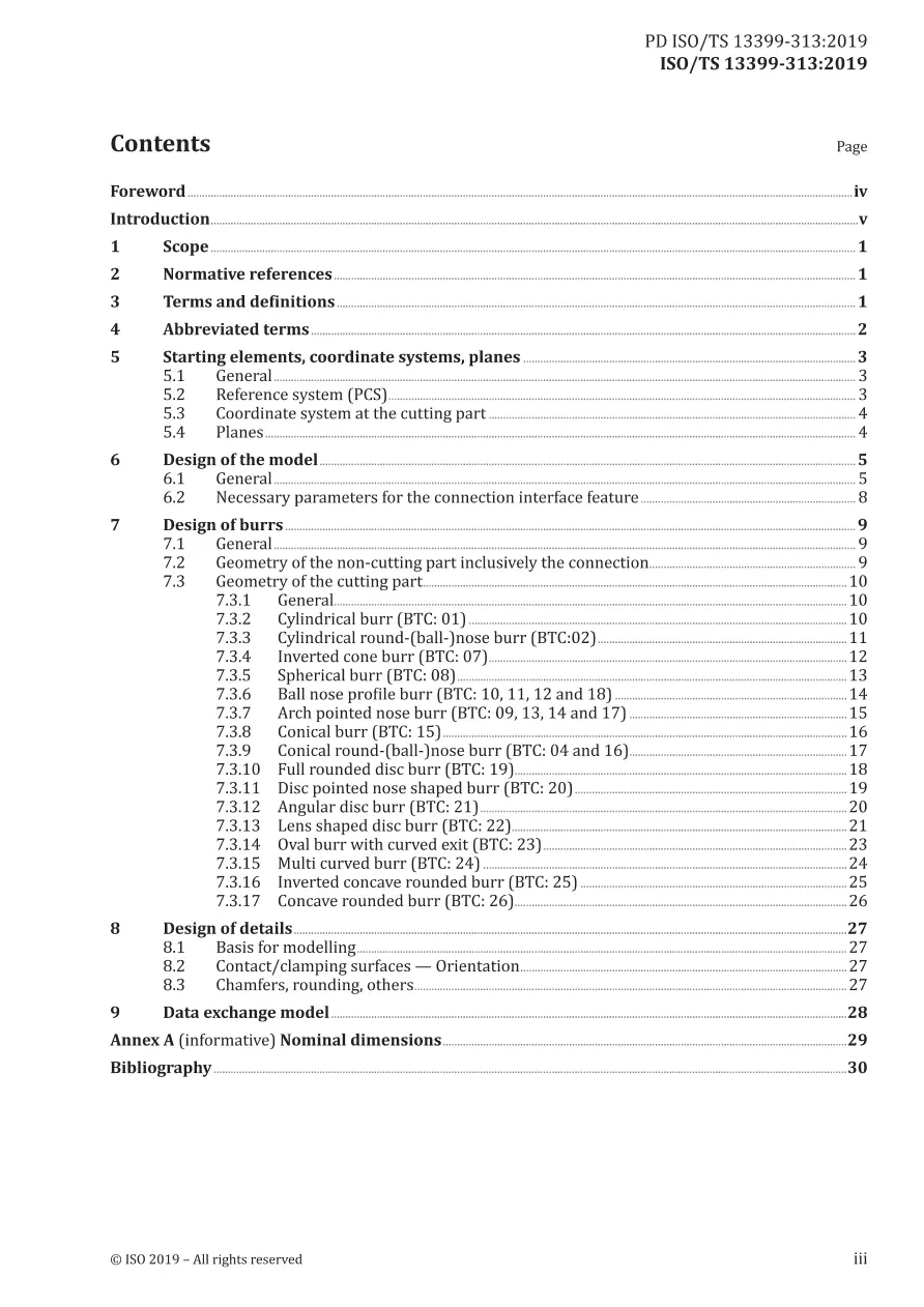 BS PD ISO/TS 13399-313:2019 BS PD ISO/TS 13399-313:2019