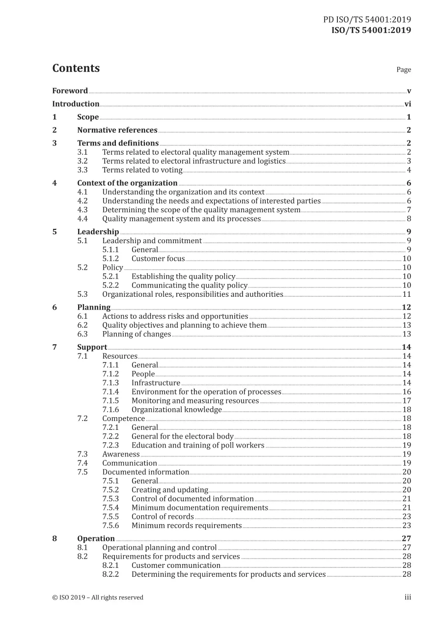 BS PD ISO/TS 54001:2019 BS PD ISO/TS 54001:2019