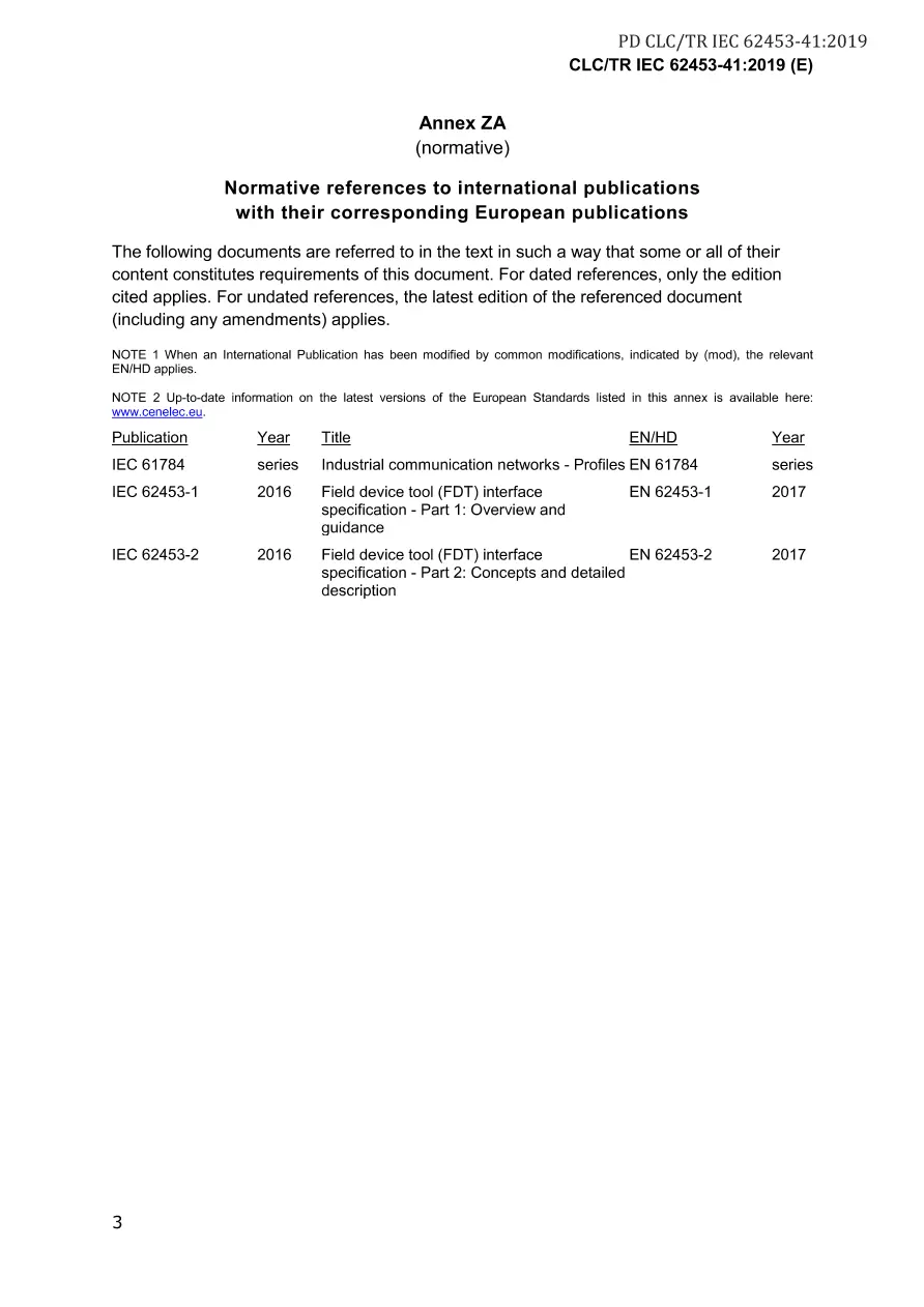 BS PD CLC/TR IEC 62453-41:2019 BS PD CLC/TR IEC 62453-41:2019