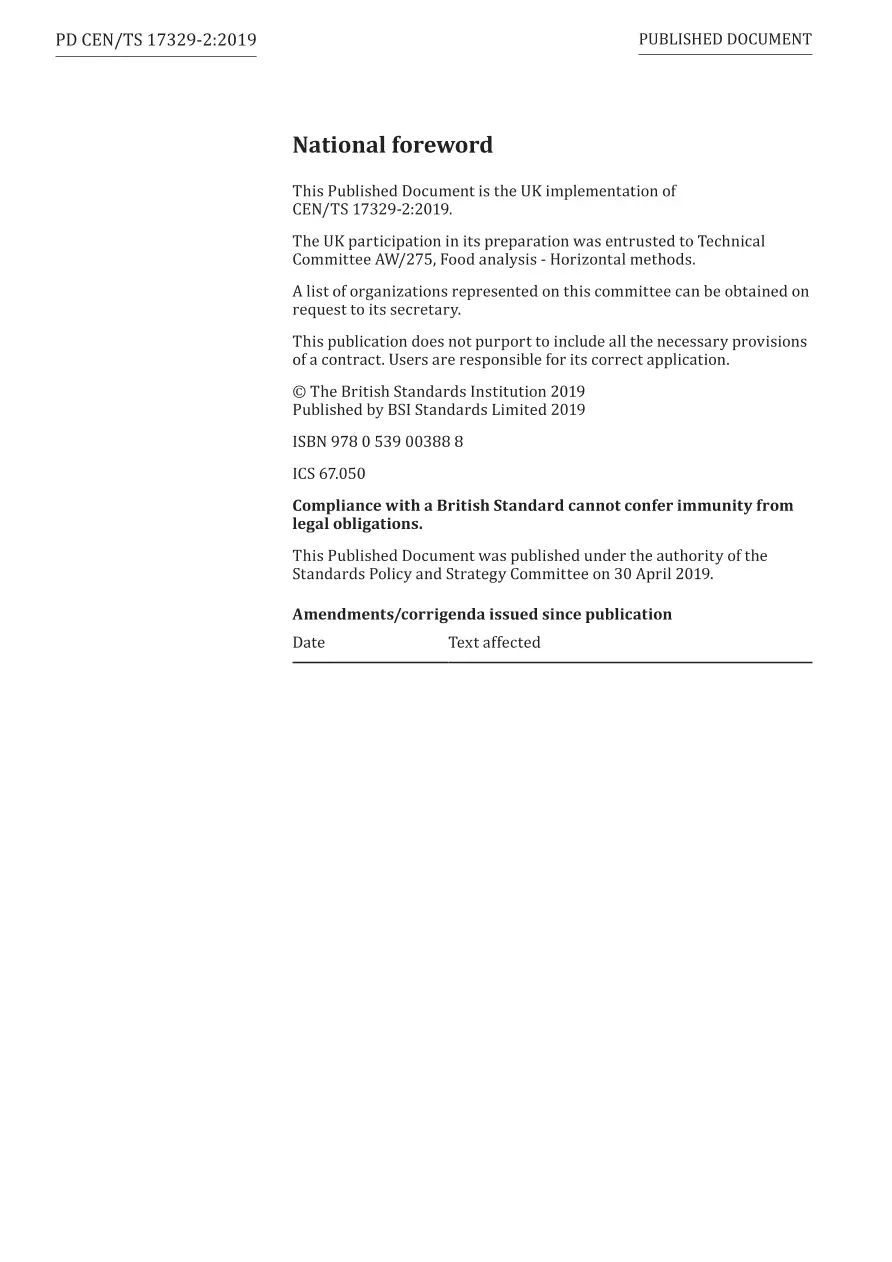 BS PD CEN/TS 17329-2:2019 BS PD CEN/TS 17329-2:2019