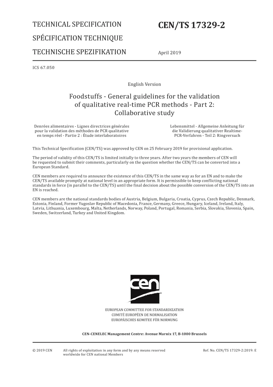 BS PD CEN/TS 17329-2:2019 BS PD CEN/TS 17329-2:2019