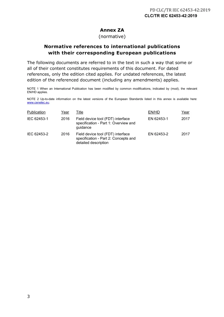 BS PD CLC/TR IEC 62453-42:2019 BS PD CLC/TR IEC 62453-42:2019