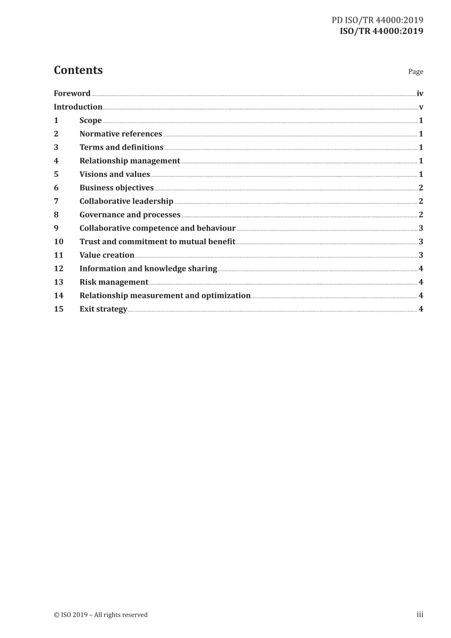 BS PD ISO/TR 44000:2019 BS PD ISO/TR 44000:2019