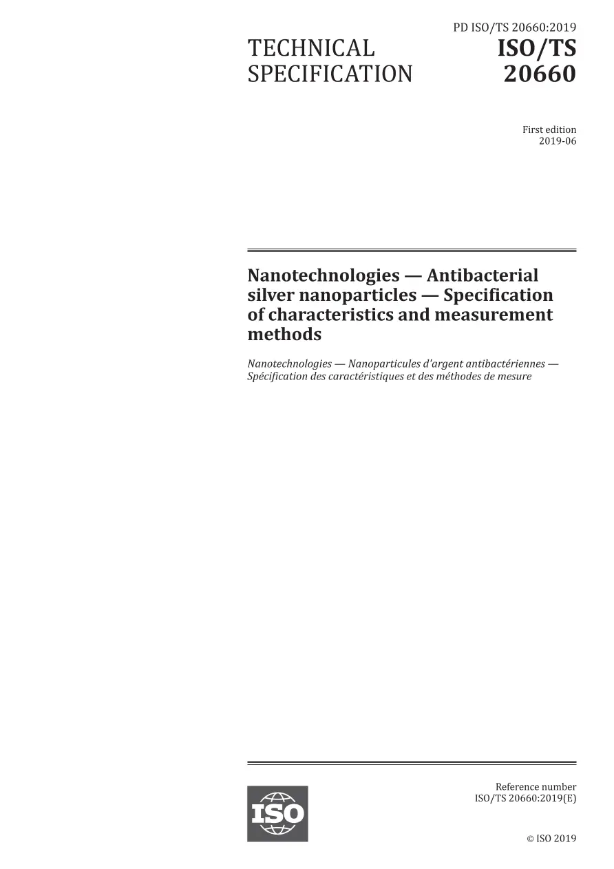 BS PD ISO/TS 20660:2019 BS PD ISO/TS 20660:2019