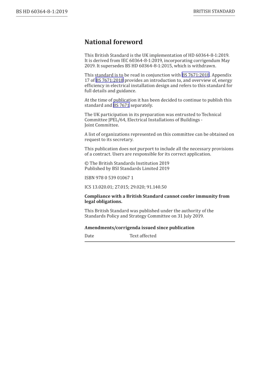 BS HD 60364-8-1:2019 BS HD 60364-8-1:2019