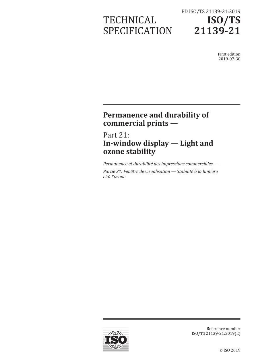 BS PD ISO/TS 21139-21:2019 BS PD ISO/TS 21139-21:2019