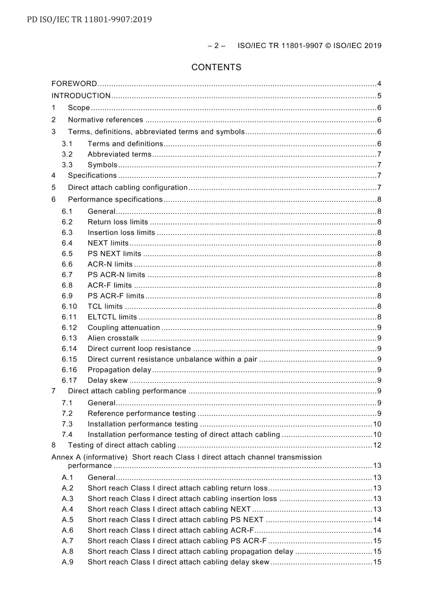 BS PD ISO/IEC TR 11801-9907:2019 BS PD ISO/IEC TR 11801-9907:2019