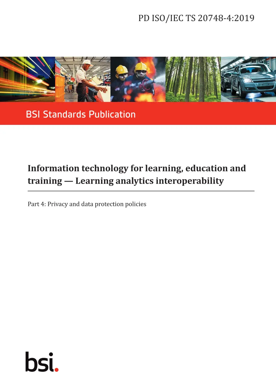 BS PD ISO/IEC TS 20748-4:2019 BS PD ISO/IEC TS 20748-4:2019