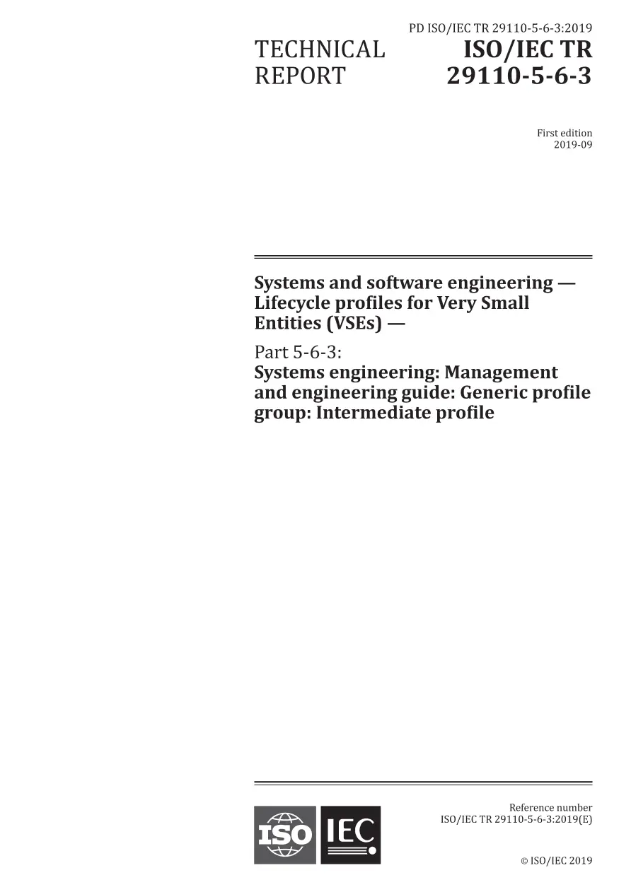 BS PD ISO/IEC TR 29110-5-6-3:2019 BS PD ISO/IEC TR 29110-5-6-3:2019