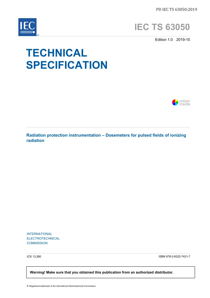 BS PD IEC TS 63050:2019 BS PD IEC TS 63050:2019