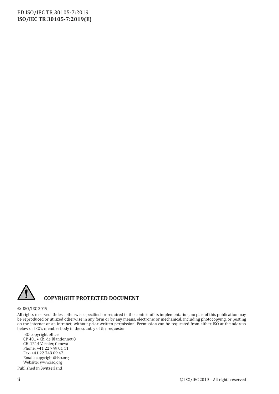 BS PD ISO/IEC TR 30105-7:2019 BS PD ISO/IEC TR 30105-7:2019