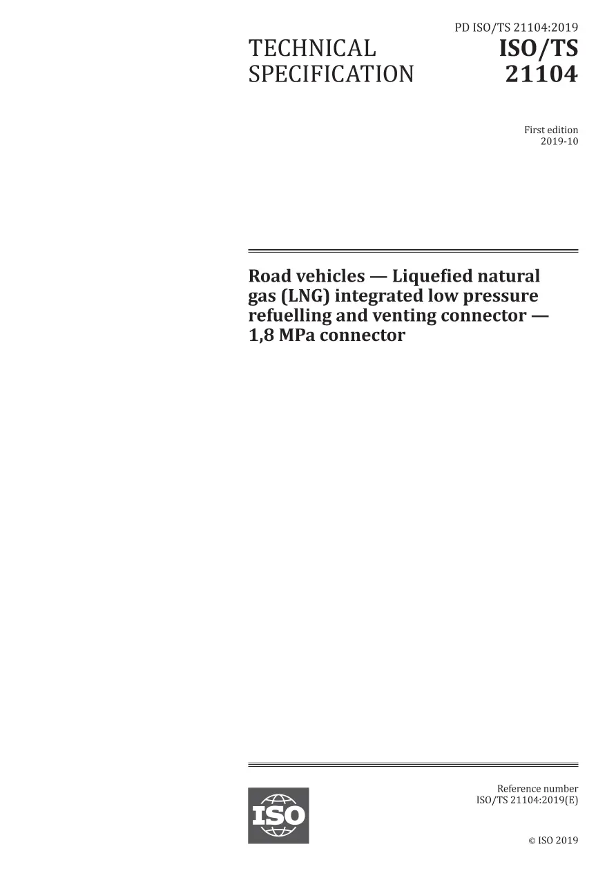 BS PD ISO/TS 21104:2019 BS PD ISO/TS 21104:2019